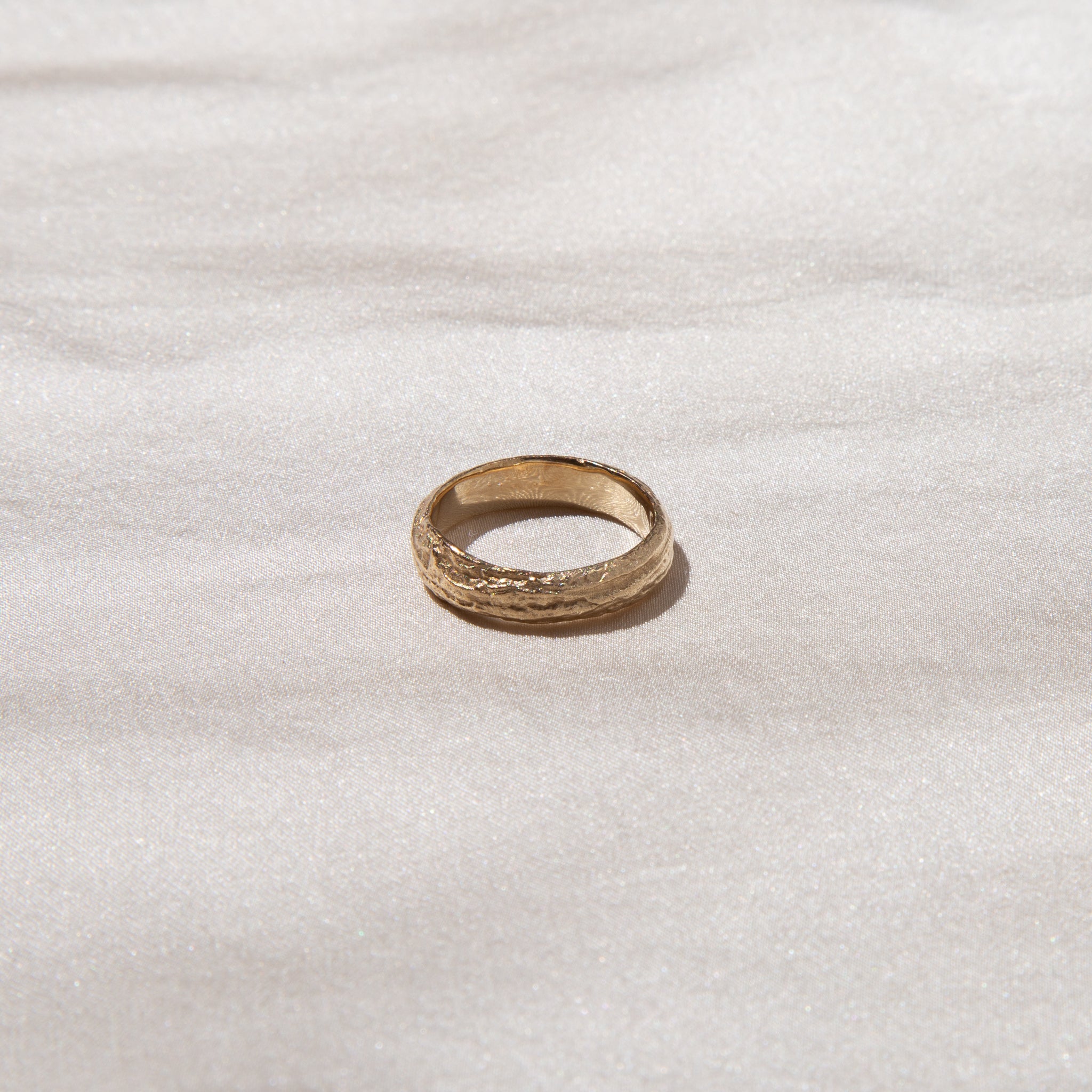Wooden Branch Gold Ring